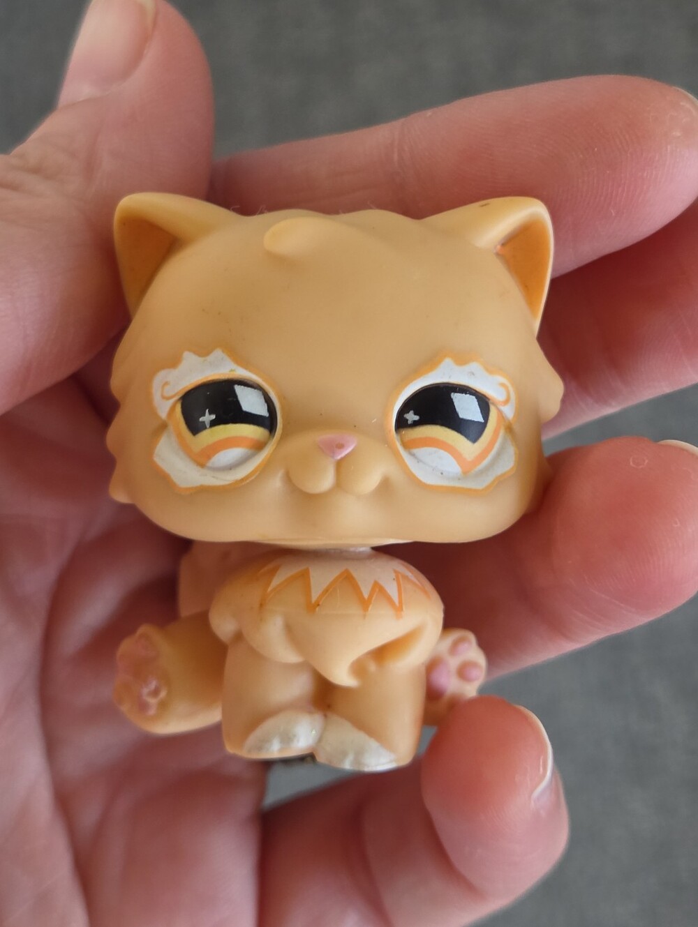 Littlest Pet Shop Vintage Persian Cat #490 Lps
